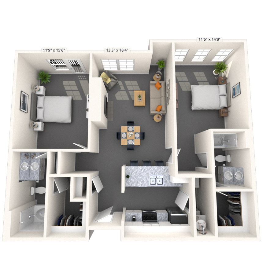 Floorplan image of unit 3350